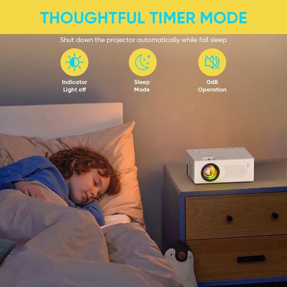 🔥Mini Bluetooth Portable Movie Projector Full HD 1080P Supported BNWT🔥 - Picture 8 of 9